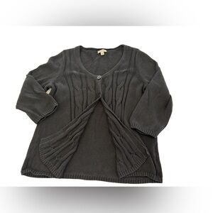 Classic And Cozy Black St. John's Bay Knit Cardigan Size XL